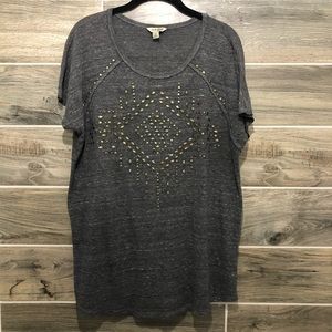Lucky Brand Grey Short Sleeve Shirt